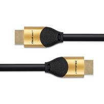 aukso laidas - Qoltec 50356 HDMI v2.1 kabelis itin didelės spartos 8K ,  60Hz ,  28AWG ,  Auksinis ,  3m - 3 nuotrauka