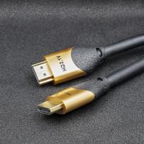 aukso laidas - Qoltec 50356 HDMI v2.1 kabelis itin didelės spartos 8K ,  60Hz ,  28AWG ,  Auksinis ,  3m - 5 nuotrauka