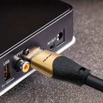 aukso laidas - Qoltec 50356 HDMI v2.1 kabelis itin didelės spartos 8K ,  60Hz ,  28AWG ,  Auksinis ,  3m - 7 nuotrauka