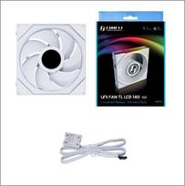 lian li uni fan tl 140 - Lian Li UNI FAN TL LCD 140mm Baltas (White) - 3 nuotrauka