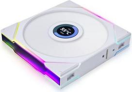 lian li uni fan tl 140 - Lian Li UNI FAN TL LCD 140mm Baltas (White) - 4 nuotrauka