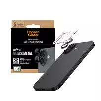 16 ekrano plevele - PanzerGlass Hoops Tempered Glass Lens Screen Protector for iPhone 16 / 16 Plus / 17 - 2 nuotrauka
