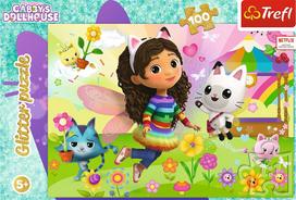 gabbys dollhouse - Trefl Gabby's Dollhouse Glitter 14832, 100 det. - 2 nuotrauka