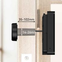 duru akute - IMOU Smart Door View VD1 Juodas (Black) - 3 nuotrauka