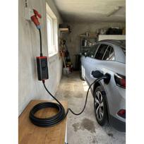 type ikrovimo - Elektromobilio įkrovimo kabelis EV  Type 2 - Type 2, 1 fazės, 32A, spiralinis, 5m / darb. ilgis 3m - 12 nuotrauka