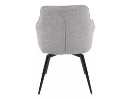 brege - Valgomojo kėdė Servio Brego, juoda sp./pilka sp., 50 cm x 55 cm x 88 cm - 5 nuotrauka