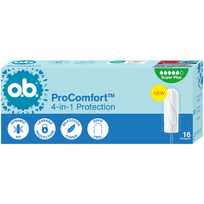 o b tamponai - O.B. PROCOMFORT tamponai SUPER PLUS, 16 vnt. - 2 nuotrauka