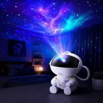 led projektorius - LED 3D galaktikų ir žvaigždžių projektorius, naktinis šviestuvas, astronautas - 4 nuotrauka