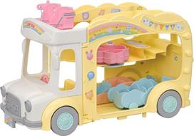 autobuso modelis - SYLVANIAN FAMILIES 3-kerros autobusas Rainbow Fun Kindergarten (5744) - 2 nuotrauka