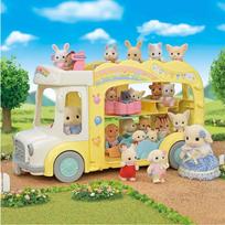autobuso modelis - SYLVANIAN FAMILIES 3-kerros autobusas Rainbow Fun Kindergarten (5744) - 4 nuotrauka