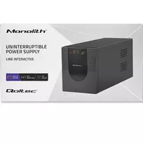 12v 7ah - QOLTEC 53775 UPS 1200VA 720W - 3 nuotrauka