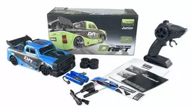 rc modeliai - Amewi RC Auto Drift Racing Car DRs 4WD 1:18 RTR blau - 4 nuotrauka