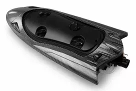 rc modeliai - Amewi Stingray Speedboot 335mm RTR Anglies (Carbon) - 3 nuotrauka