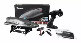 rc modeliai - Amewi Stingray Speedboot 335mm RTR Anglies (Carbon) - 4 nuotrauka
