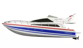 jachtos - Amewi RC jachta Atlantica Yacht 73 cm Mėlyna/Raudona (Red) - 4 nuotrauka