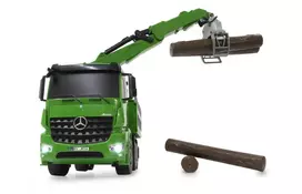 miskovezis - Jamara RC miškovežis Mercedes-Benz Arocs 1:20, žalias (Green) - 4 nuotrauka