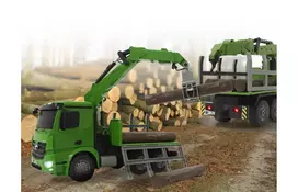 miskovezis - Jamara RC miškovežis Mercedes-Benz Arocs 1:20, žalias (Green) - 9 nuotrauka