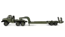 rc modeliai - Amewi Ural B36 karinis sunkvežimis 6WD su platforma 1:16 RTR žalias (Green) - 5 nuotrauka