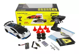 rc modeliai - Amewi RC Drift Lamborghini Huracan Antracitas (Anthracite) - 8 nuotrauka