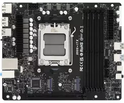 stacionarus kompiuteriai - ASRock DeskMeet X600, AMD AM5, Juodas (Black) - 2 nuotrauka
