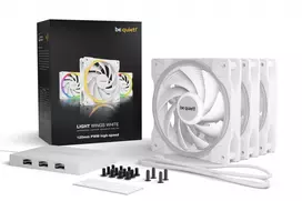 120 mm case - be quiet! Light Wings White 120mm PWM didelės spartos trigubas paketas (3 vnt) - 5 nuotrauka