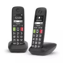 telefono ragelis - Gigaset E290 Duo, juodas  - 2 nuotrauka
