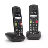 telefono ragelis - Gigaset E290 Duo, juodas  - 3 nuotrauka