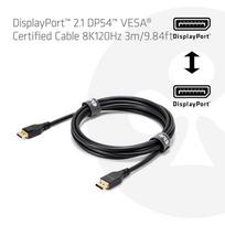 displayport kabelis 1.2 - Club 3D CAC-1093 DisplayPort 2.1 kabelis 3m Juodas (Black) - 5 nuotrauka