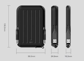 isorinis kietasis diskas - Silicon Power Armor A66 5TB Yellow (Geltonas) - 2 nuotrauka