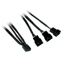 rgb ventiliatoriai - Inter-Tech Argus RGB Fan Set RS-14 140mm Black (juodas), 3 vnt. - 2 nuotrauka