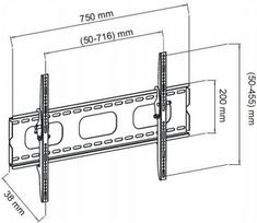 32 coliu televizorius - ART Holder For TV 32-70" - 2 nuotrauka