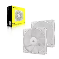 white 140mm fan - Corsair RS140 140 mm Baltas (White) Ventiliatorius 2 vnt. - 5 nuotrauka