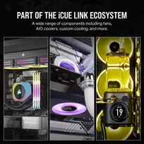 rgb ventiliatoriai - Corsair iCUE LINK RX140 RGB 140mm Black 2 Pack - 6 nuotrauka