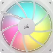 korpuso ventiliatoriai argb - Corsair RS140 ARGB 140 mm Korpuso Ventiliatorius 2 vnt Balta (White) - 8 nuotrauka