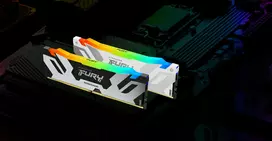 32gb operatyvioji atmintis - Kingston FURY Renegade RGB DDR5 64GB (2x32GB) 6400MHz CL32 Baltas (White) - 5 nuotrauka