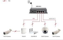 one levelone switch - LevelOne 5-Port Gigabit PoE Switch GEP-0521 - 2 nuotrauka