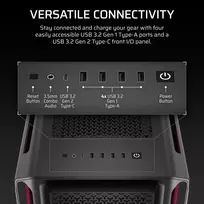 rgb korpuso - Kompiuterio korpusas Corsair iCUE LINK 5000T LX RGB, juoda - 6 nuotrauka