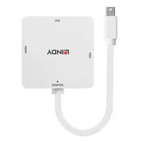 displayport kabelis 1.2 - Lindy Adapteris Mini-DisplayPort an HDMI 4K30/DVI/VGA - 5 nuotrauka