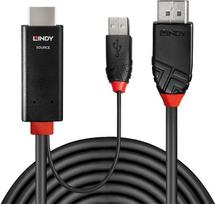 hdmi i displayport adapteris - Lindy HDMI an DisplayPort Adapterkabel 1m - 3 nuotrauka