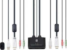 one levelone switch - LevelOne 2-Port USB HDMI KVM Switch KVM-0290 - 2 nuotrauka