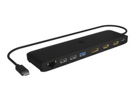 usb c laidas 4k - ICY BOX IB-DK2116-C Multi-Docking Station 12-in-1, juoda (Black) - 8 nuotrauka