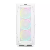 atx pc case white - Kompiuterio korpusas Sharkoon REV300, balta - 3 nuotrauka