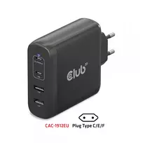 usb pakrovejas 100w - MOBILE TRAVEL CHARGER USB-C/100W CAC-1912EU CLUB3D - 8 nuotrauka