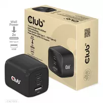 pakrovejai 65w - MOBILE CHARGER WALL 3PORT/GAN 65W CAC-1913EU CLUB3D - 5 nuotrauka