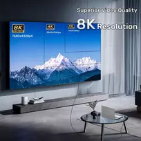 hdmi 2.1 unitek - Unitek C11085GY01-20M Optinis kabelis HDMI 2.1 AOC Juodas (Black) - 8 nuotrauka