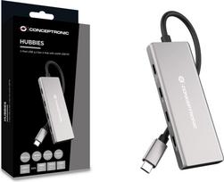 av laidas - Adapteris AV Conceptronic CONCEPTRONIC dokas USB-C->4xUSB-C,3xUSB-A,100WPD o.N.0.25m gr - 3 nuotrauka