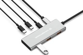 av laidas - Adapteris AV Conceptronic CONCEPTRONIC dokas USB-C->4xUSB-C,3xUSB-A,100WPD o.N.0.25m gr - 4 nuotrauka