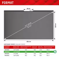16 ekrano plevele - Universal Privacy Safe Glass 13,3", 16:10 By Displex - 2 nuotrauka