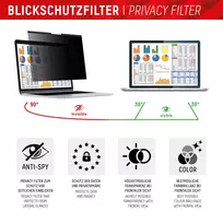16 ekrano plevele - Universal Privacy Safe Glass 13,3", 16:10 By Displex - 8 nuotrauka