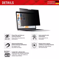 16 ekrano plevele - Universal Privacy Safe Glass 13,3", 16:10 By Displex - 9 nuotrauka